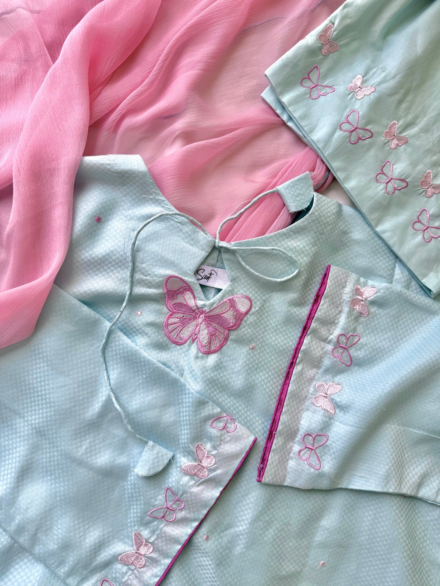 Titli - Sky | 3 pc embroidered