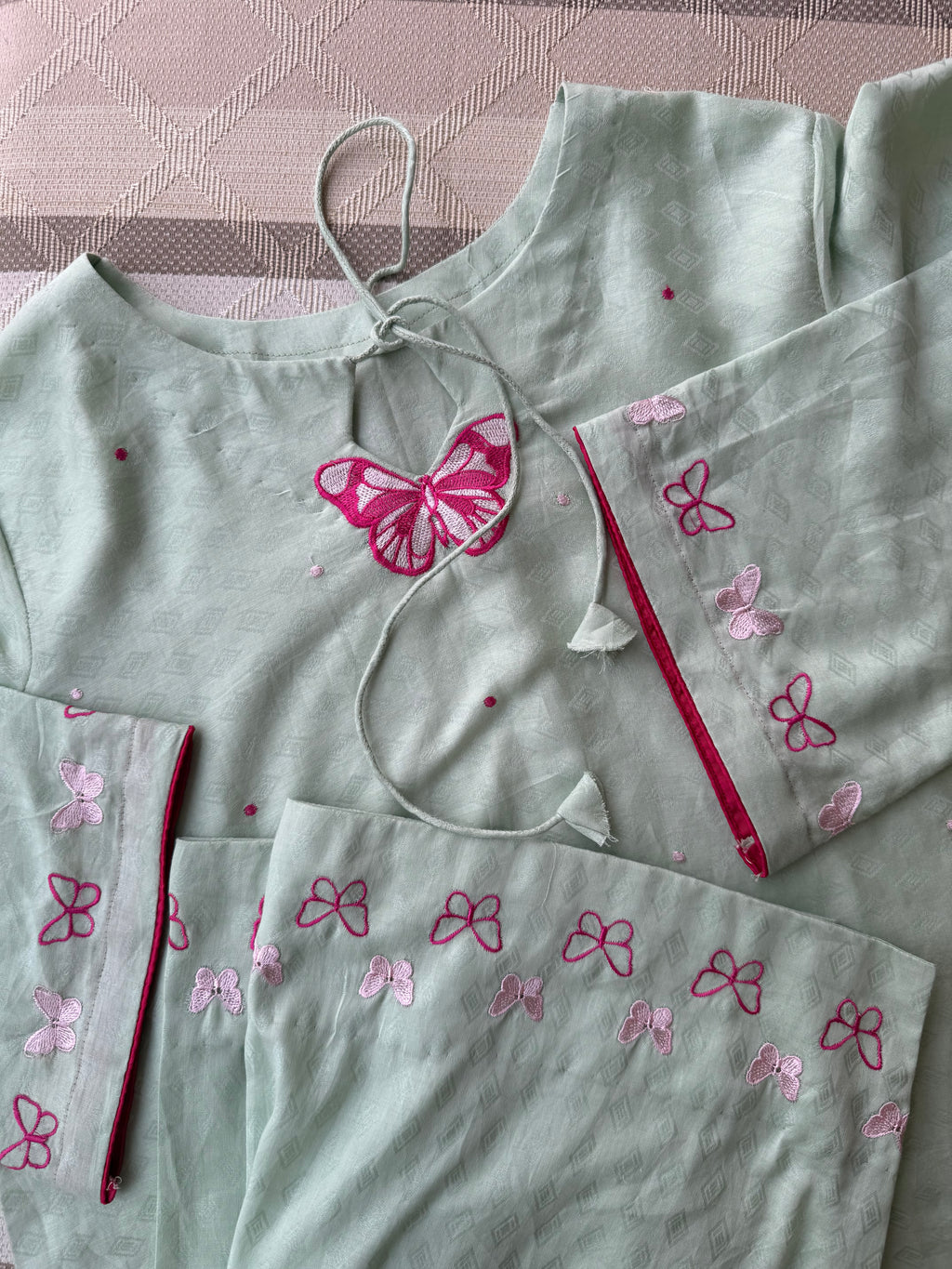 Titli - Matcha Green | Embroidered 2 Pc
